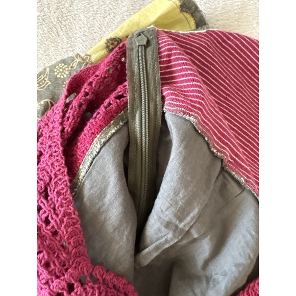 Vintage Free People Women's Size 6 Crochet Racerback Knee Length A-Line Dress - Picture 5 of 9